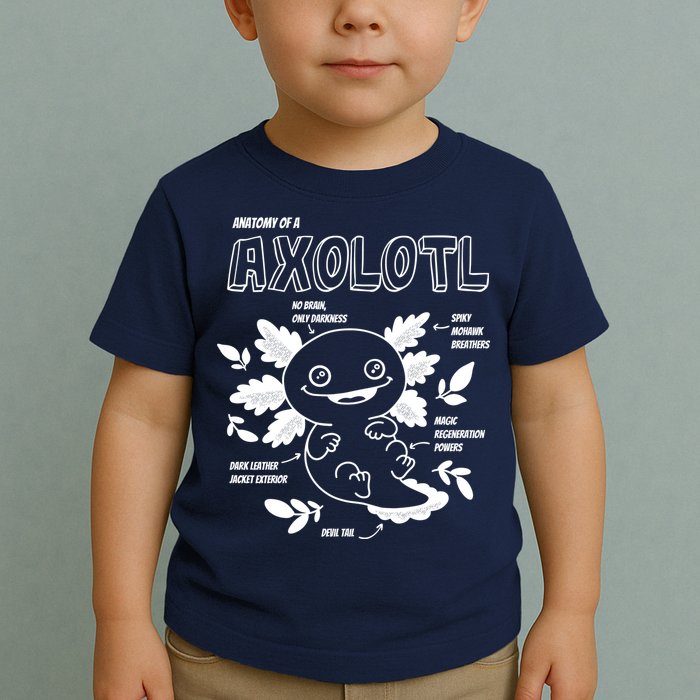 Anatomy Of A Axolotl Toddler T-Shirt