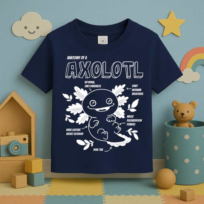 Anatomy Of A Axolotl Toddler T-Shirt