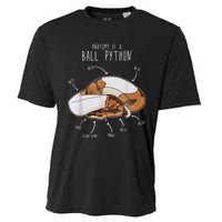 Anatomy Of A Piebald Ball Python Funny Reptile Snake Lover Cooling Performance Crew T-Shirt