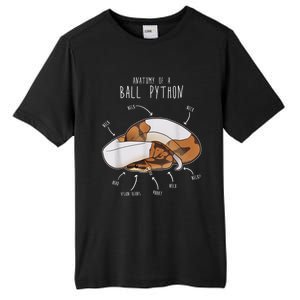 Anatomy Of A Piebald Ball Python Funny Reptile Snake Lover Tall Fusion ChromaSoft Performance T-Shirt