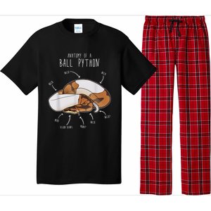 Anatomy Of A Piebald Ball Python Funny Reptile Snake Lover Pajama Set