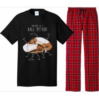 Anatomy Of A Piebald Ball Python Funny Reptile Snake Lover Pajama Set