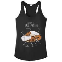 Anatomy Of A Piebald Ball Python Funny Reptile Snake Lover Ladies PosiCharge Competitor Racerback Tank