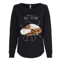 Anatomy Of A Piebald Ball Python Funny Reptile Snake Lover Womens California Wash Sweatshirt