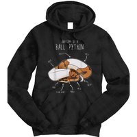 Anatomy Of A Piebald Ball Python Funny Reptile Snake Lover Tie Dye Hoodie