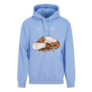 Anatomy Of A Piebald Ball Python Funny Reptile Snake Lover Unisex Surf Hoodie