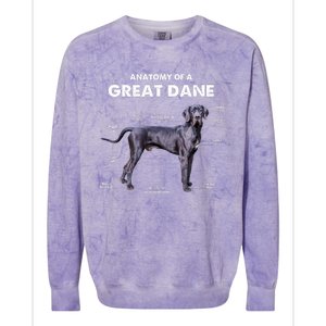 Anatomy Of A Great Dane Perfect Gift For Dog Lovers Colorblast Crewneck Sweatshirt