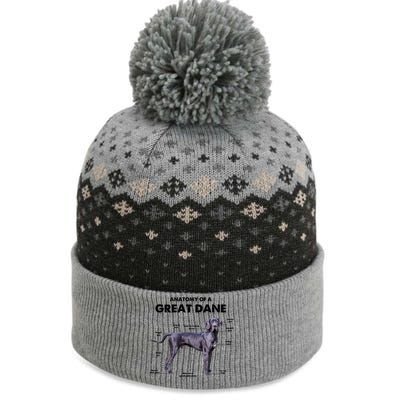 Anatomy Of A Great Dane Perfect Gift For Dog Lovers The Baniff Cuffed Pom Beanie