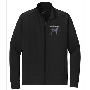 Anatomy Of A Great Dane Perfect Gift For Dog Lovers Stretch Full-Zip Cadet Jacket