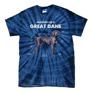 Anatomy Of A Great Dane Perfect Gift For Dog Lovers Tie-Dye T-Shirt