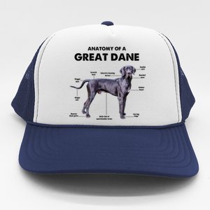 Anatomy Of A Great Dane Perfect Gift For Dog Lovers Trucker Hat