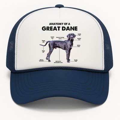 Anatomy Of A Great Dane Perfect Gift For Dog Lovers Trucker Hat