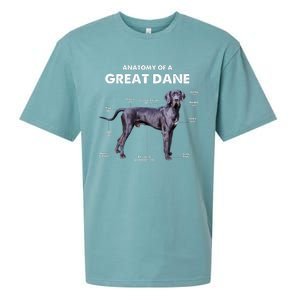 Anatomy Of A Great Dane Perfect Gift For Dog Lovers Sueded Cloud Jersey T-Shirt