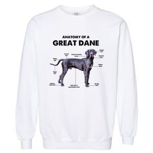 Anatomy Of A Great Dane Perfect Gift For Dog Lovers Garment-Dyed Sweatshirt