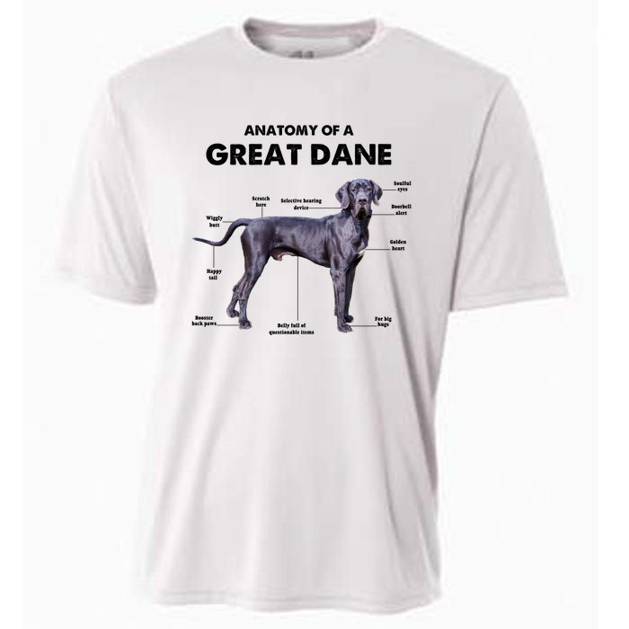 Anatomy Of A Great Dane Perfect Gift For Dog Lovers Cooling Performance Crew T-Shirt