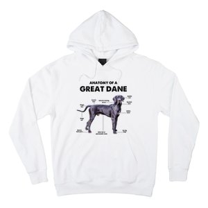 Anatomy Of A Great Dane Perfect Gift For Dog Lovers Hoodie