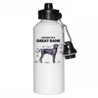 Anatomy Of A Great Dane Perfect Gift For Dog Lovers Aluminum Water Bottle