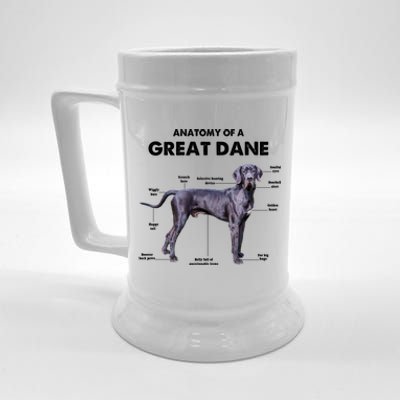 Anatomy Of A Great Dane Perfect Gift For Dog Lovers Beer Stein