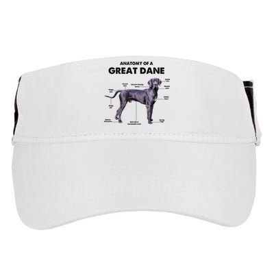 Anatomy Of A Great Dane Perfect Gift For Dog Lovers Adult Drive Performance Visor