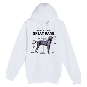 Anatomy Of A Great Dane Perfect Gift For Dog Lovers Premium Pullover Hoodie