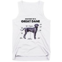 Anatomy Of A Great Dane Perfect Gift For Dog Lovers Tank Top