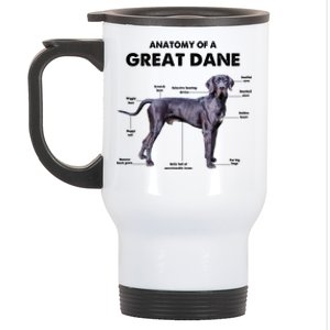 Anatomy Of A Great Dane Perfect Gift For Dog Lovers Stainless Steel Travel Mug