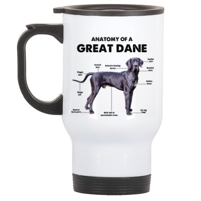 Anatomy Of A Great Dane Perfect Gift For Dog Lovers Stainless Steel Travel Mug