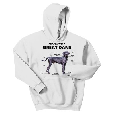 Anatomy Of A Great Dane Perfect Gift For Dog Lovers Kids Hoodie