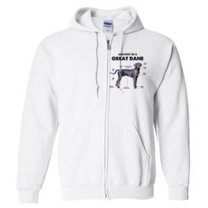 Anatomy Of A Great Dane Perfect Gift For Dog Lovers Full Zip Hoodie