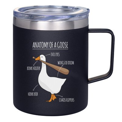 Anatomy Of A Goose Meme 12oz Stainless Steel Coffee Mug