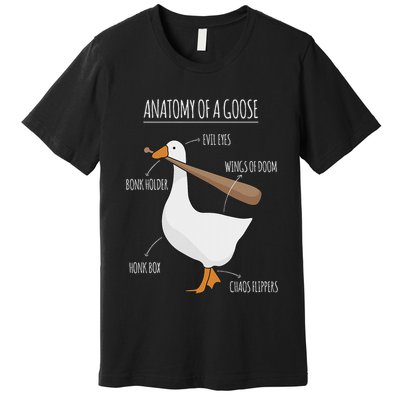 Anatomy Of A Goose Meme Premium T-Shirt