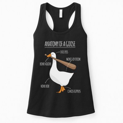 Anatomy Of A Goose Meme Womens Tank Top