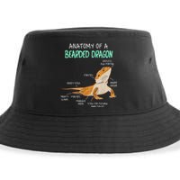 Anatomy Of A Bearded Dragon Bearded Dragon Lizard Pogona Reptile Sustainable Bucket Hat