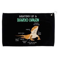 Anatomy Of A Bearded Dragon Bearded Dragon Lizard Pogona Reptile Grommeted Golf Towel