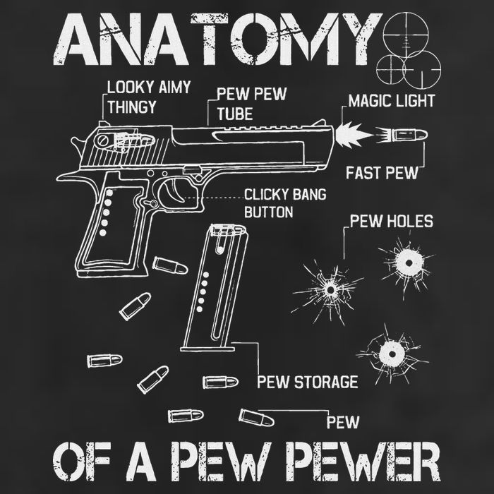 Anatomy Of A Pew Pewer Ammo And Gun Meme Lovers Cool Comfort Performance Bucket Hat