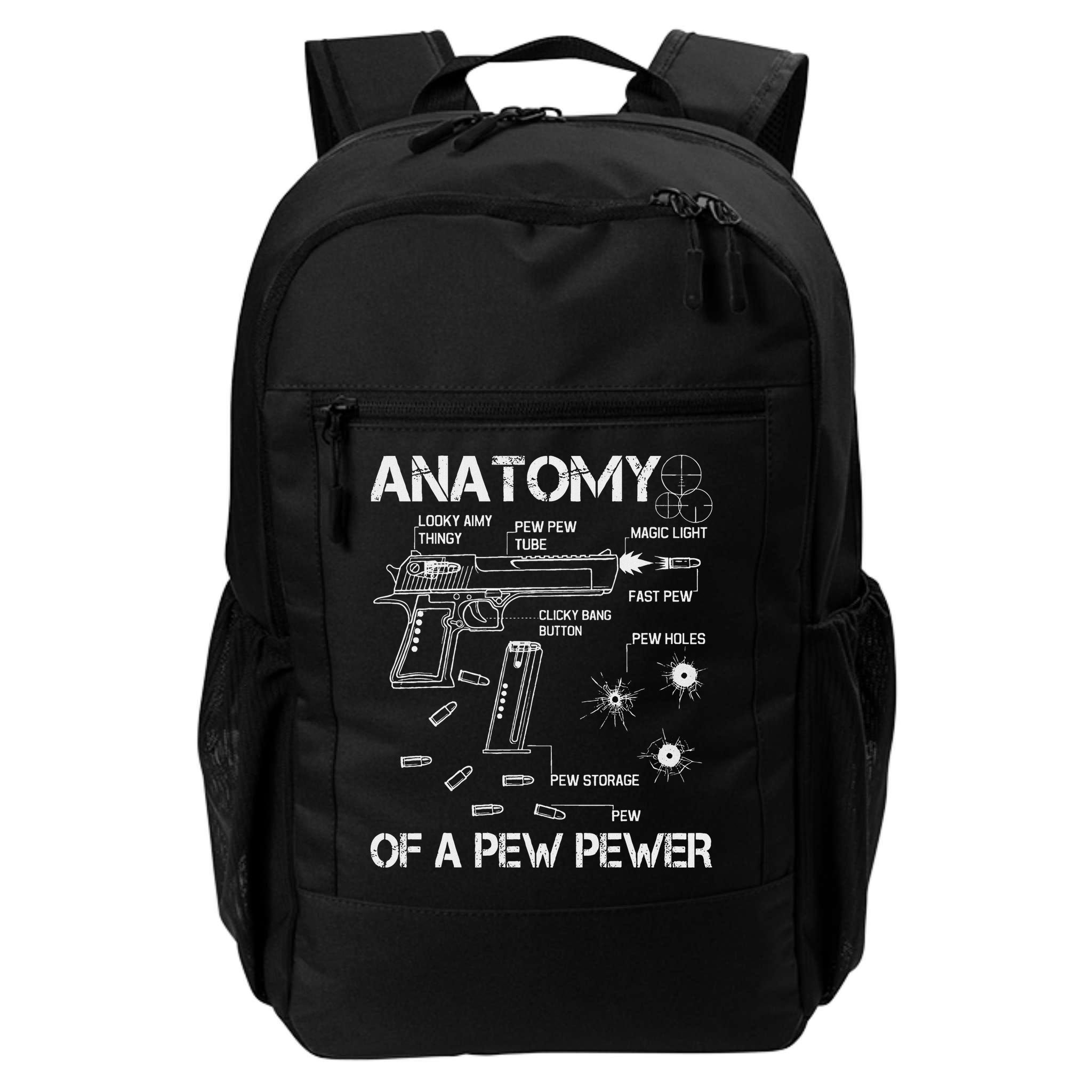 Anatomy Of A Pew Pewer Ammo And Gun Meme Lovers Backpack