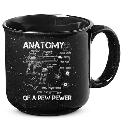 Anatomy Of A Pew Pewer Ammo And Gun Meme Lovers 15oz Campfire Ceramic Mug