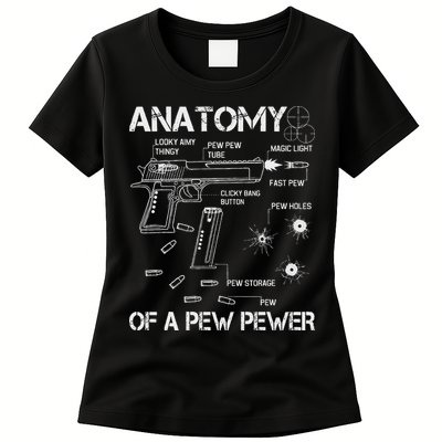Anatomy Of A Pew Pewer Ammo And Gun Meme Lovers Womens T-Shirt