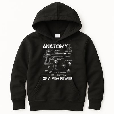 Anatomy Of A Pew Pewer Ammo And Gun Meme Lovers Kids Hoodie