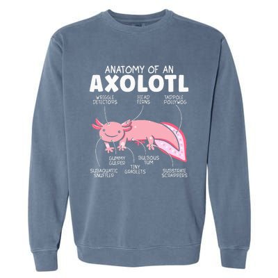 Anatomy Of An Askolotl Owner Mexican Walking Fish Lover Garment-Dyed Sweatshirt