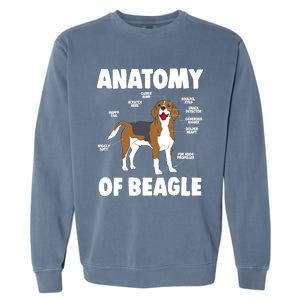 Anatomy Of A Beagle Meaningful Gift Garment-Dyed Sweatshirt