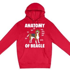 Anatomy Of A Beagle Meaningful Gift Premium Pullover Hoodie