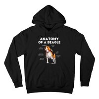 Anatomy of a Beagle Funny Beagle Dog Lover Hoodie