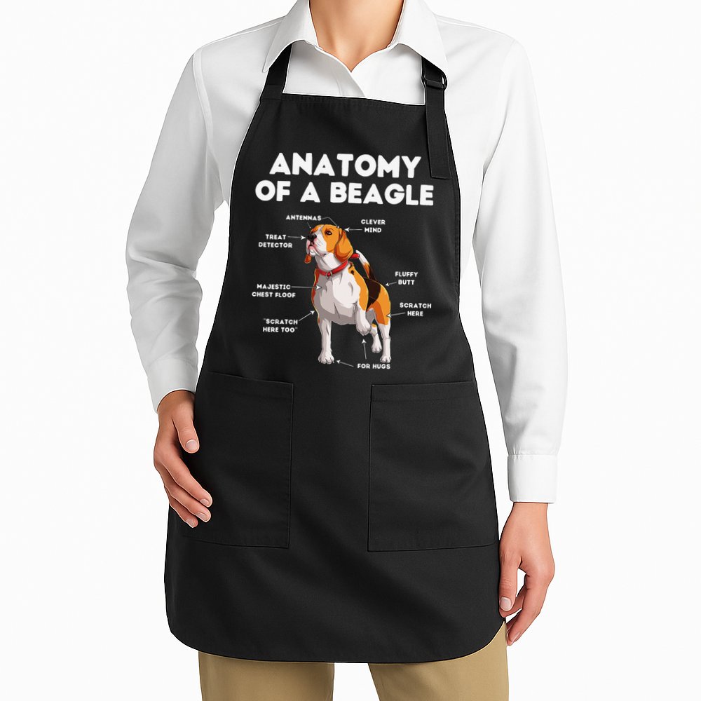Anatomy of a Beagle Funny Beagle Dog Lover Apron
