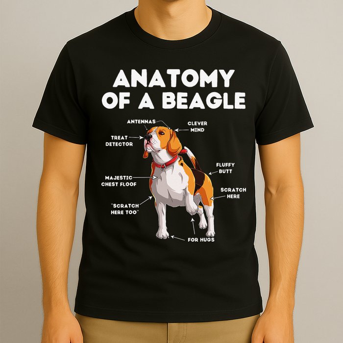 Anatomy of a Beagle Funny Beagle Dog Lover T-Shirt
