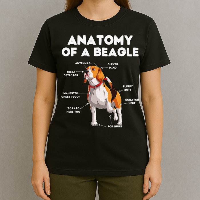 Anatomy of a Beagle Funny Beagle Dog Lover T-Shirt