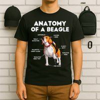 Anatomy of a Beagle Funny Beagle Dog Lover T-Shirt