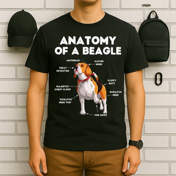 Anatomy of a Beagle Funny Beagle Dog Lover T-Shirt