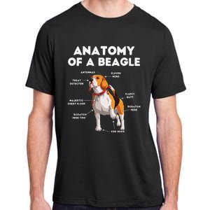 Anatomy of a Beagle Funny Beagle Dog Lover Adult ChromaSoft Performance T-Shirt