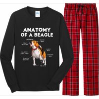 Anatomy of a Beagle Funny Beagle Dog Lover Long Sleeve Pajama Set